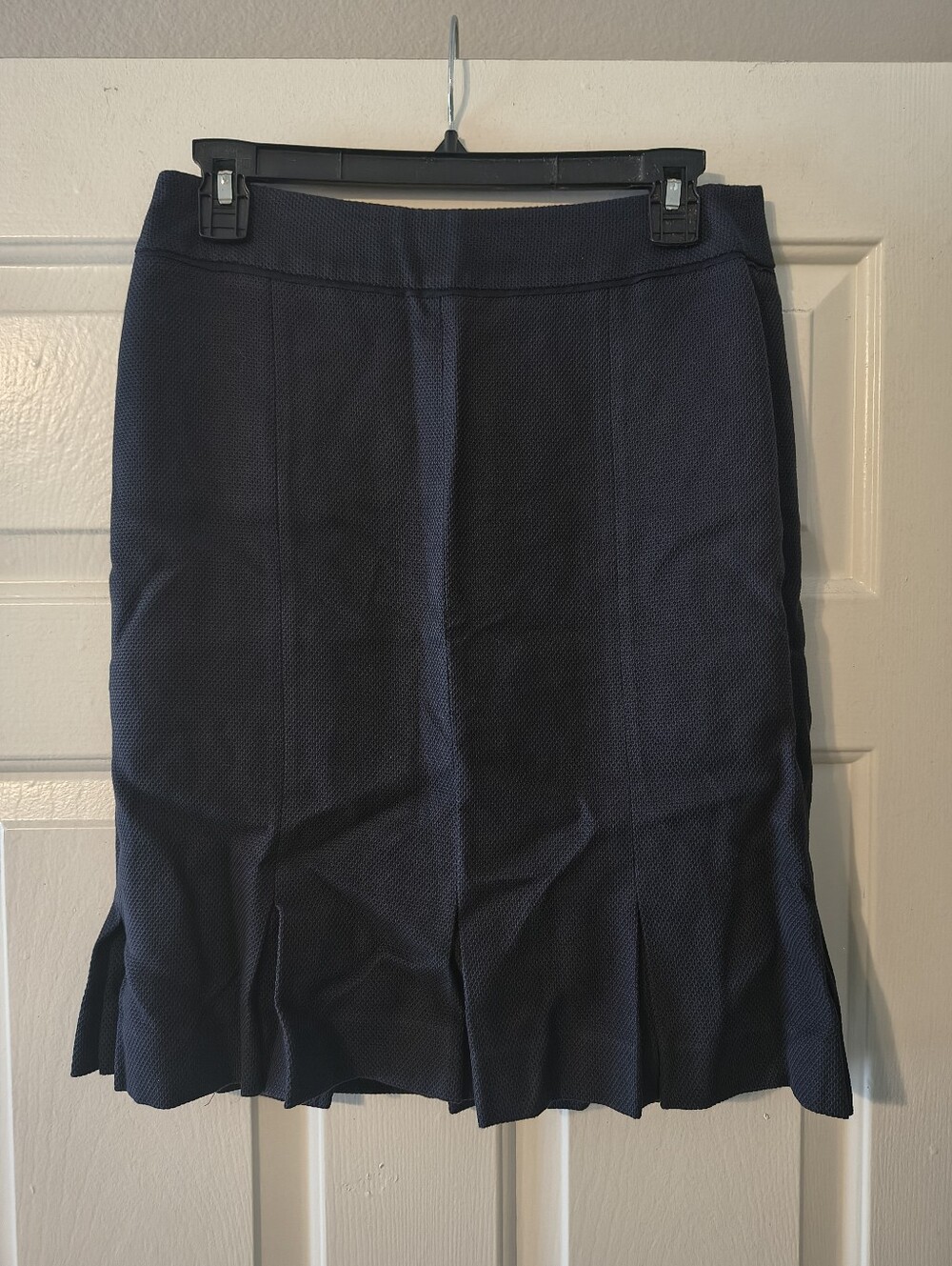 Ann Taylor Navy Pleated Skirt Size 2